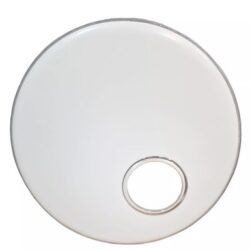 RockSolid 20" or 22" White Resonant Bass Drum Head Skin With Fitted 6" O Ring