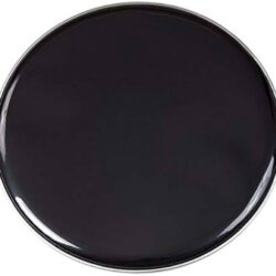 Black Bass Drum Head Skin - 20" or 22" With Muffle Ring - GREAT QUALITY & VALUE