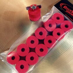 Red Cymbal Felts for Cymbal Stands by RockSolid Drums - 8 PACK OR 12 PACK