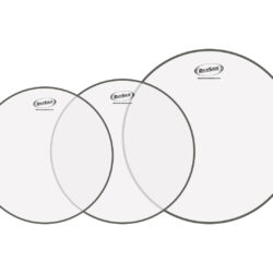 RockSolid Clear Single Ply Drum Head Skin Tom Packs