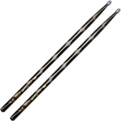 Vater Color Wrap 5A Black Optic Nylon Tip Drumsticks - NEW OLD STOCK - #O732