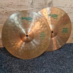 Paiste 1000 14" Heavy Hi Hats For Drum Kit - Vintage - CuSn8 Bronze
