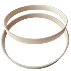 RockSolid Drums Birch Bass Drum Hoops - PAIR - 18", 20" or 22" - Natural Finish